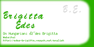 brigitta edes business card
